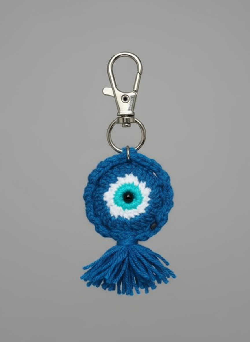 Evil Eye Tassel Keychain